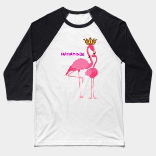 Mama Flamingo Baseball T-Shirt